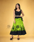 Neon Sun Batik Wraparound Skirt