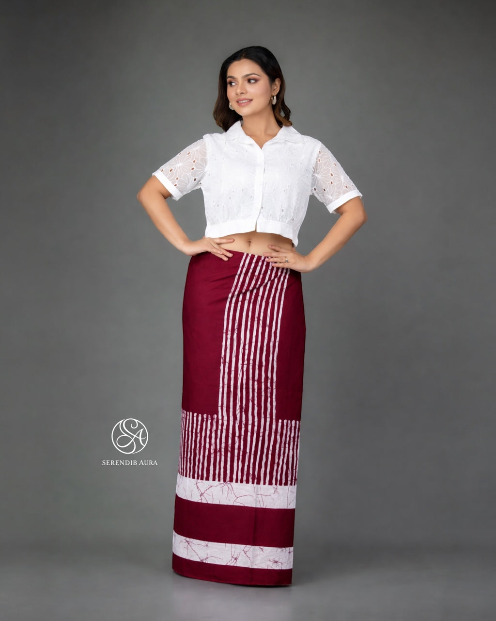 Striped Border Cotton Sarong