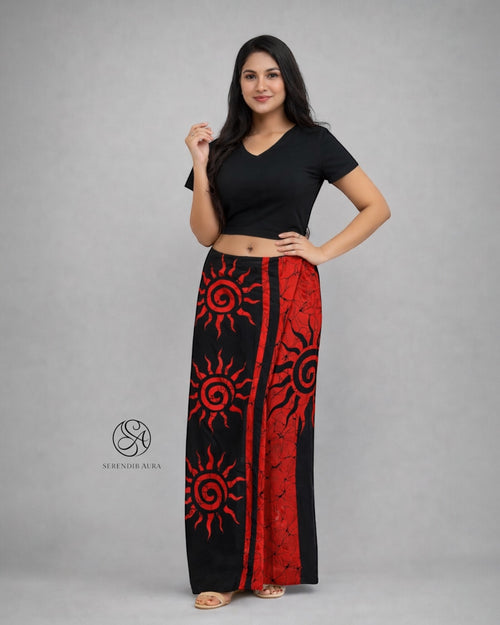 Crimson Sol Cotton Sarong