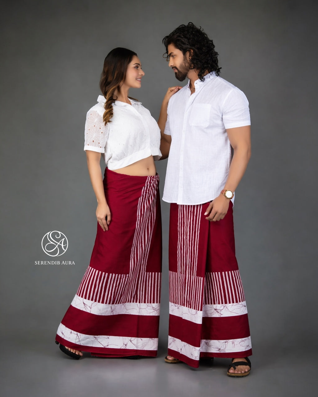 Striped Border Cotton Sarong