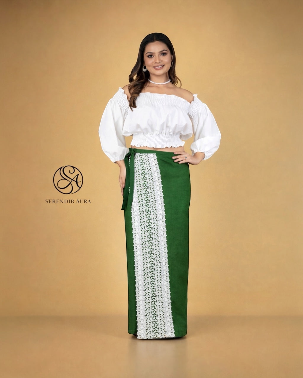 Lace Handloom Lungi