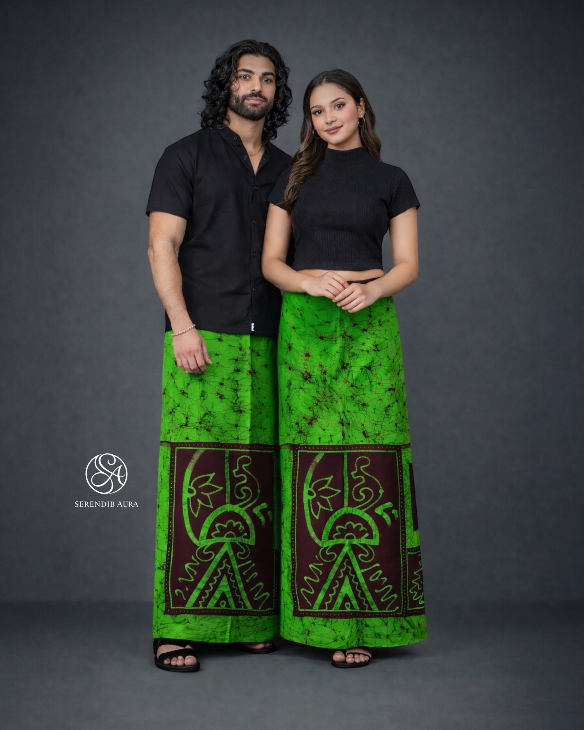 Emerald Flame Cotton Sarong