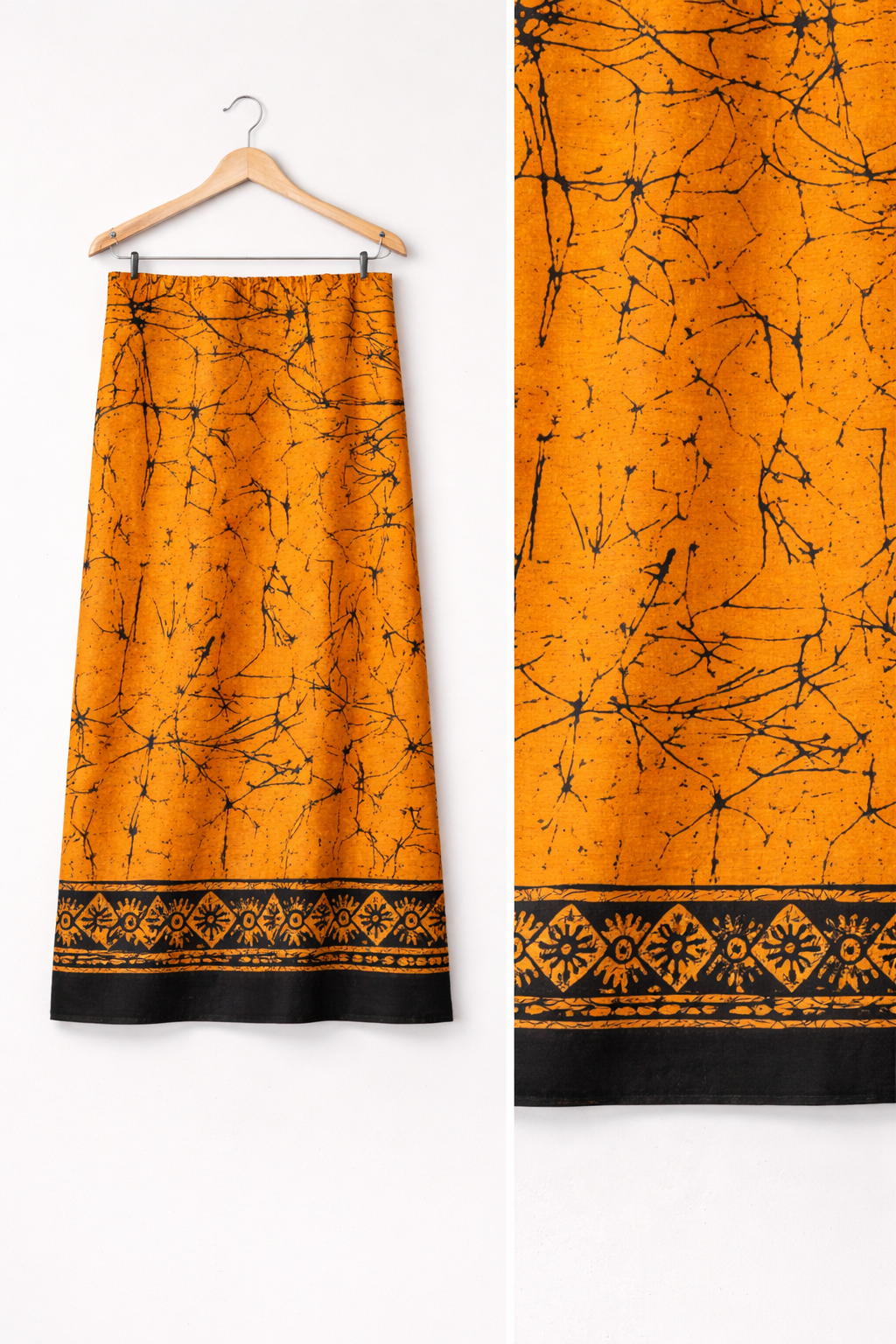 Saffron Ember Cotton Sarong