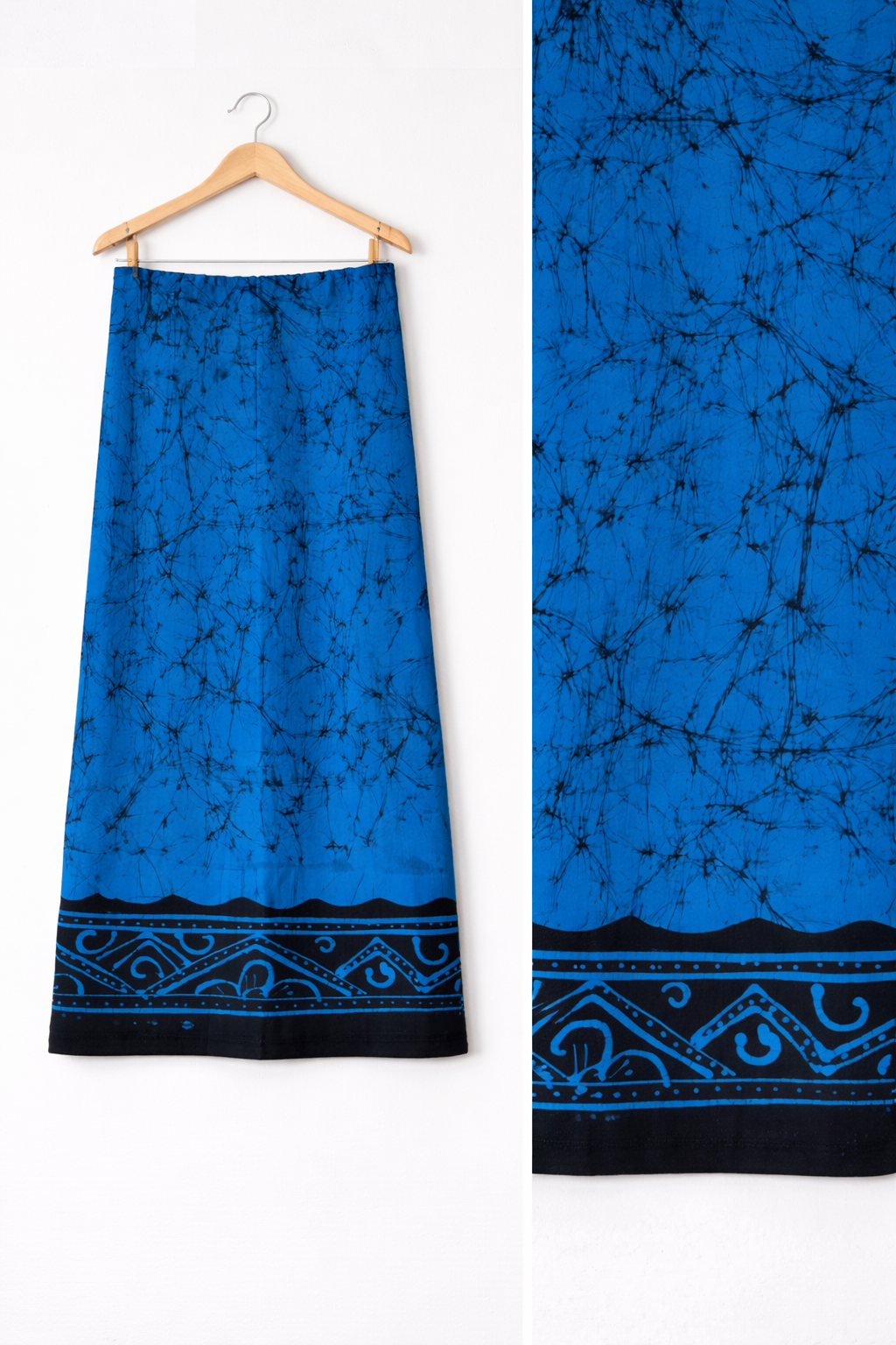 Cobalt Vein Batik Sarong