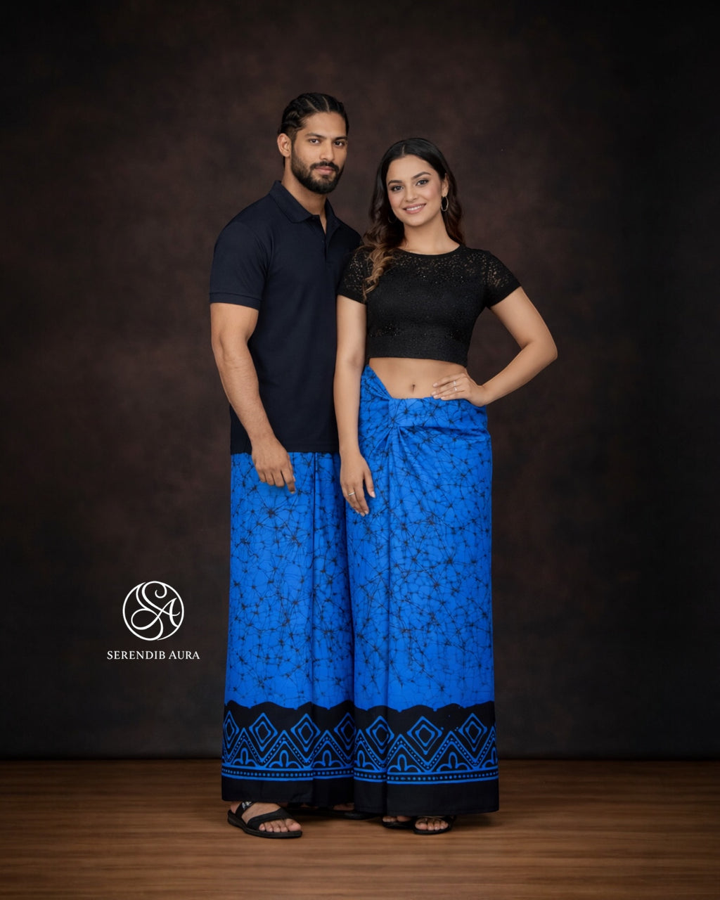 Cobalt Vein Batik Sarong