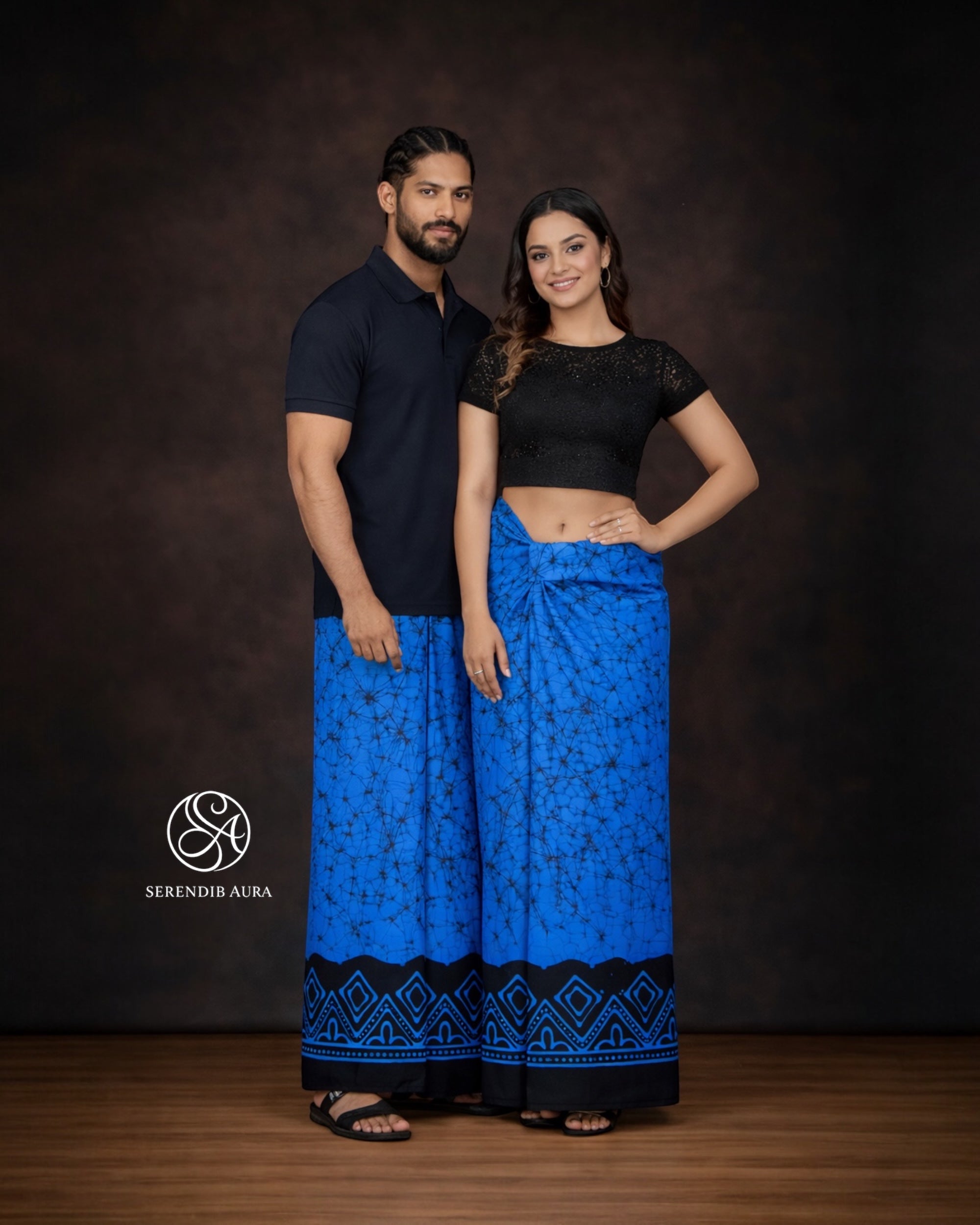 Cobalt Vein Batik Sarong